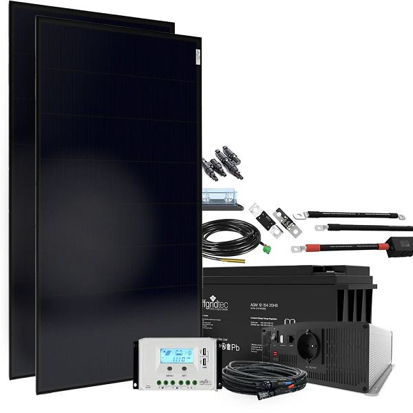 Offgridtec Autark XL-Master 300W zonnesysteem - 1500W AC vermogen 154Ah AGM accu, 4-01-002675