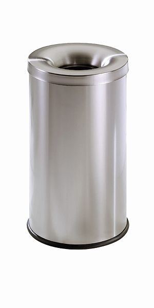 Afvalbak FIRE EX ITALY STYLE roestvrij staal, Ø 310 x H 600 mm, 390903
