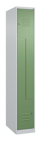 C+P Z-Spind Classic PLUS, 2 Abteile, 1850x300x500mm, 7035/6011, Zylinderschlösser, 080003-102 S10027