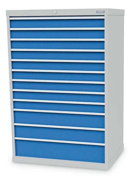 Bedrunka + Hirth ladekast, diepte 736 mm, R 36-24, aantal lades: 12, 1005 x 736 x 1519 mm, paneelhoogte in mm: 9x100, 2x150, 1x200, 115 / 0921V10