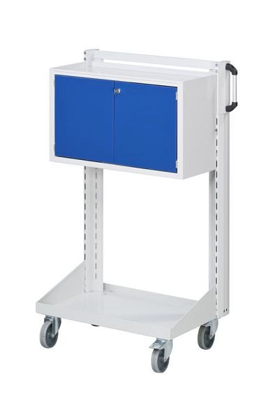 ANKE base auto opknoping kast; 800 x 450 x 1350 mm; RAL 7035/5010; met 1 x hangkast 450 mm hoog, 962.041