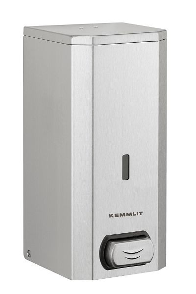 KEMMLIT zeep- en desinfectiemiddeldispenser Basic, handmatig, RVS, geborsteld, 205.941
