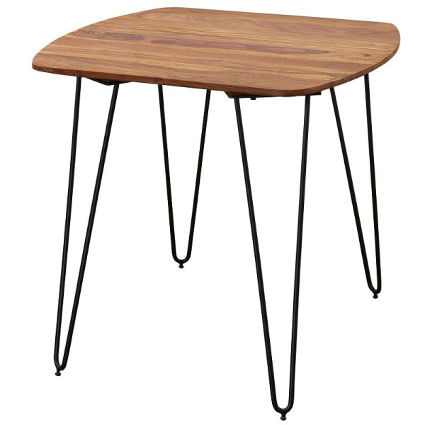 Wohnling eettafel KELA 80x80x76 cm massief sheeshamhout, WL5.627