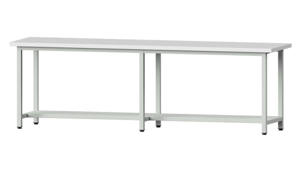 ANKE werkbanken werktafel, model 91, 2800 x 700 x 890 mm, RAL 7035, KSP 40 mm, 400.453