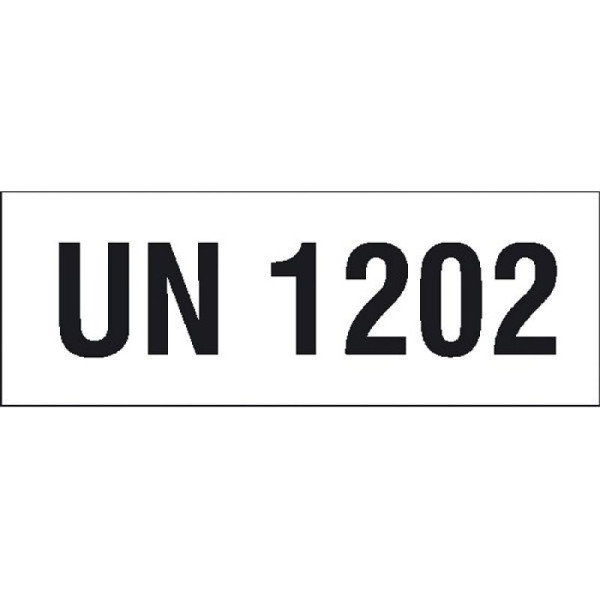 Stein HGS HGS gevaarlijke stoffen sticker met UN-nummer, UN 1202, 21.3365