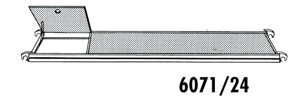 HYMER platform met luik, lengte 2,95 m, breedte 0,65 m, 607124