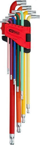 KS Tools kogelkop Torx stiftsleutelset, extra lang, 9-delig, 151.5210