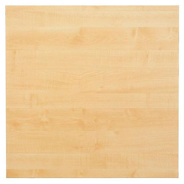 Hammerbacher tafelblad 80x80cm met systeemboring esdoorn, rechthoekige vorm, VKP08/3