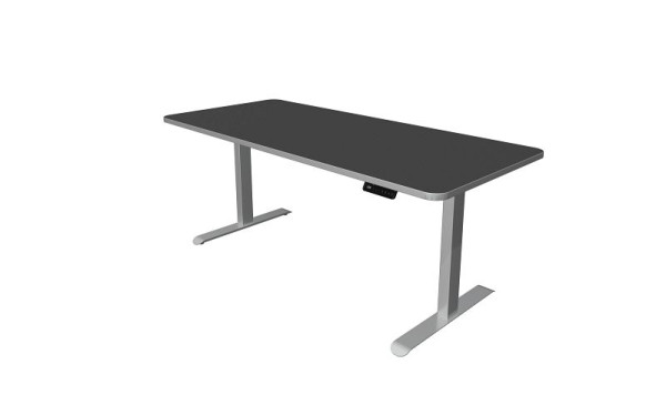 Kerkmann zit-statafel, Move 3 Premium, B 1800 x D 800 mm, elektrisch in hoogte verstelbaar van 720-1210 mm, antraciet, 10331613