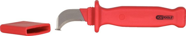 KS Tools kabelmes met beschermende isolatie en haakmes, 200 mm, 117.1296