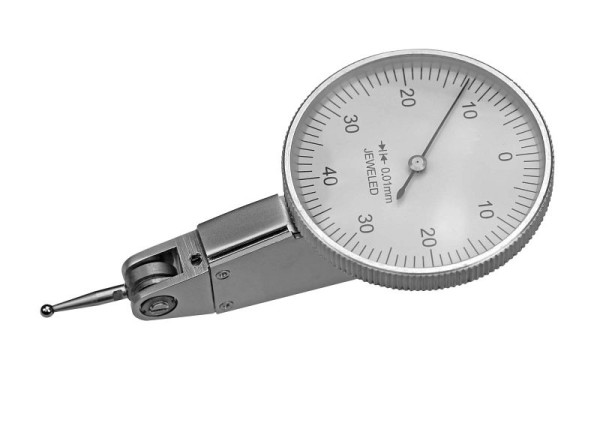 MACK hefboomkaliber, meetbereik 0,8 mm, aflezing 0,01, knop 16,5 mm, 58-FHM-0,08/0,01