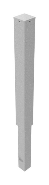 Schake afzetpaal stalen buis 100 x 100 x 3 mm afneembaar, met driehoekslot, thermisch verzinkt, zonder oog, 40100F