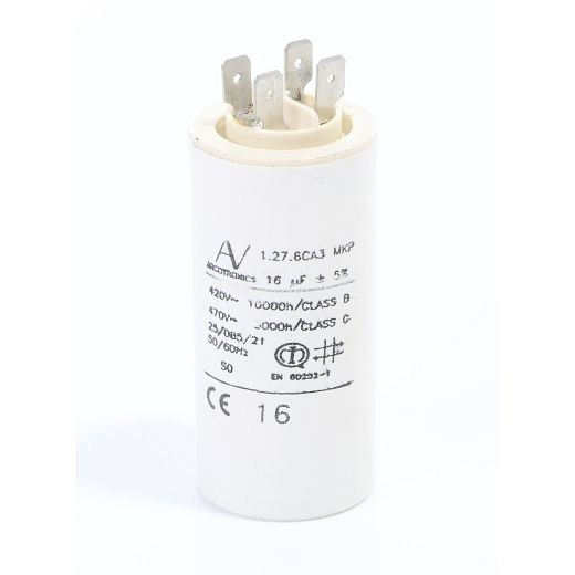 ELMAG condensator 16 µF voor stroomgeneratoren, type SEB2500W met AL MeccAlte S15W, 9503389