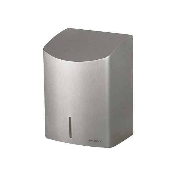 Air Wolf handendroger, M-serie, H x B x D: 289 x 203 x 178 mm, geborsteld roestvrij staal, 10-426