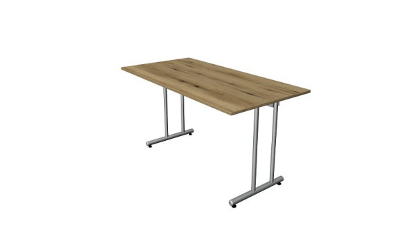 Kerkmann bureau thuiskantoor B 1400 x D 700 met C-voetframe, eiken, 11188255