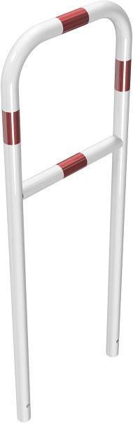 Schake buisbeugel van stalen buis Ø 48 x 2,5 mm met dwarsbalk voor inzetting in beton, totale breedte 500 mm, totale hoogte 1400 mm, gecoat, 448_31B