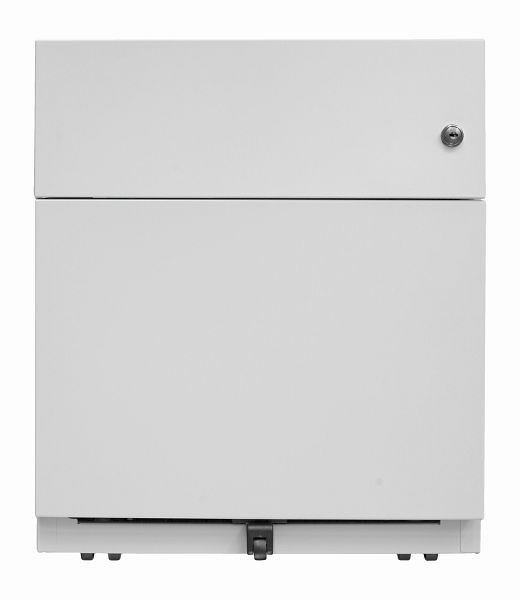 Bisley rolcontainer Note™, 1 universele lade, 1 HR lade, lichtgrijs, NWA59M7SF645