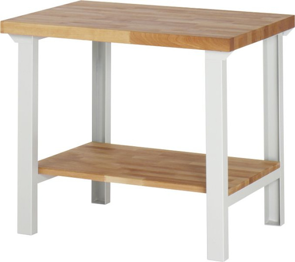 RAU werkbank serie 7000 - modulair ontwerp, massief beukenhouten plank, 1000x840x700 mm, 03-7000-7-107B4S.12