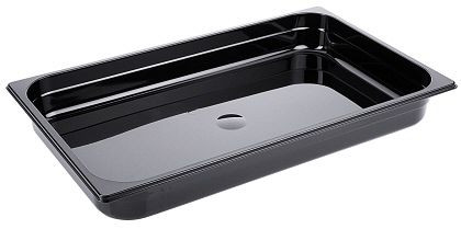 Contacto GN bak 1/1, 65 mm polycarbonaat, zwart, 3811/065