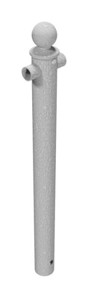 Schake-beschermingsleuningen / randleuningen, steunpalen voor randleuningen om in beton te plaatsen, middenpaal voor randleuningen, thermisch verzinkt, 467_05