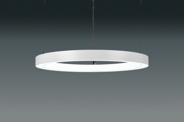 rutec Projekt CASAMBI diameter 770, H53mm, 230V, 69,2W, IP20, 3000K, CRI80 - RAL9010 CORMA - 770, PBE024-9010