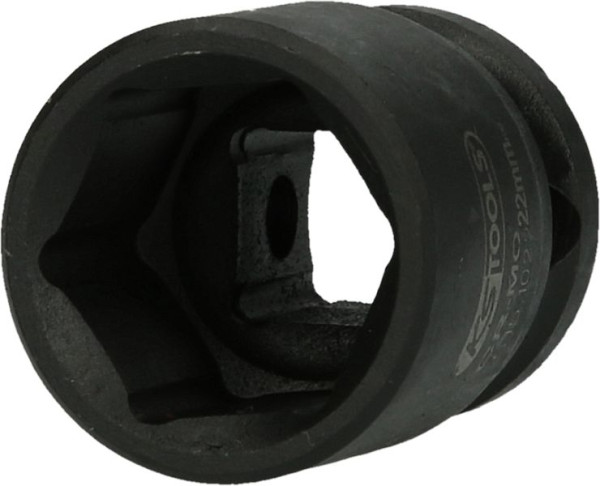 KS Tools 1/2" slagdop, zeskant, kort, 22 mm, 515.1022