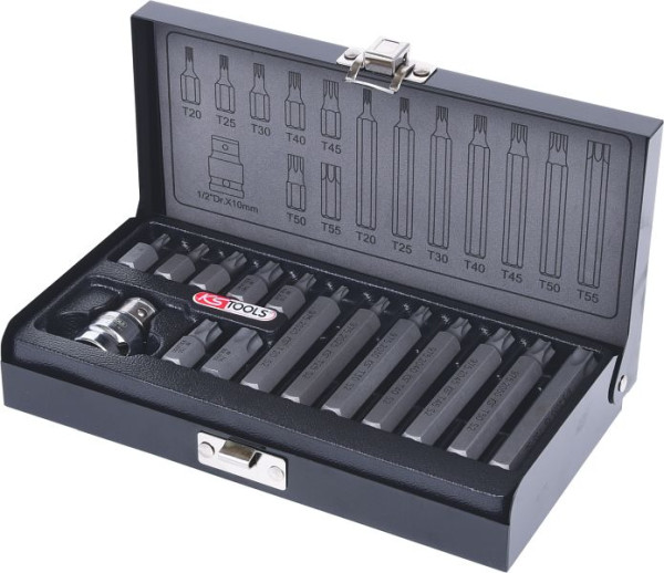 KS Tools 10 mm bitset, 15-delig, Torx, 911.5020