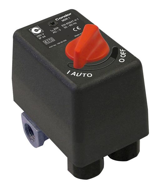 Condor-Werke drukschakelaar CONDOR, MDR 1/11 bar, 230 Volt, inclusief overdrukventiel AEV 1 S, 11919