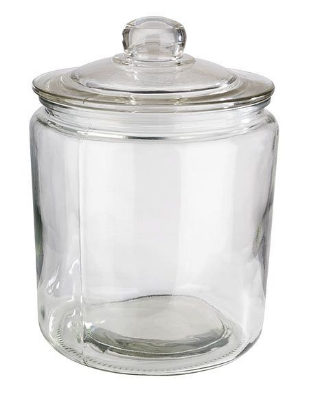 APS voorraadpot -CLASSIC-, Ø 18 cm, hoogte: 26 cm, glas, polyethyleen, 4 liter, inclusief glazen deksel, 82252