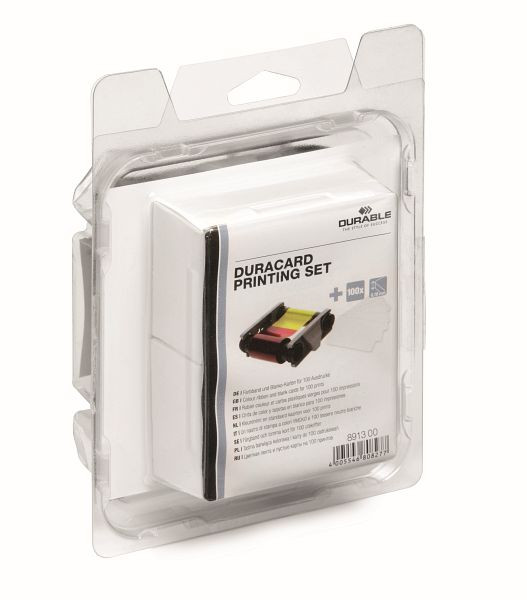 DURABLE DURACARD printset (lint+kaarten), diverse kleuren, 891300
