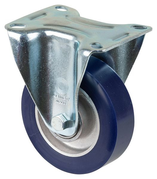 BS rollen transportrol, vaste rol, wielbreedte 40 mm, wiel-Ø 100 mm, draagvermogen 150 kg, gegoten polyurethaan, aluminium wiellichaam, kogellager, L410.B91.100