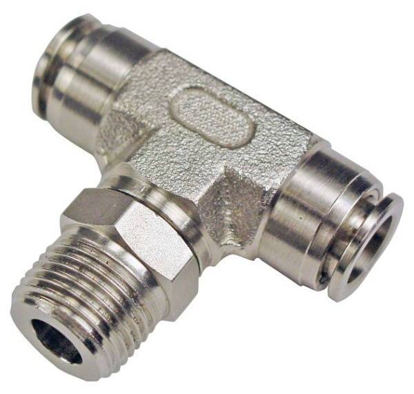 timmer BS-TEdk-4-1/8-VA, T-schroefverbinding, draaibaar, conisch, RVS, slang-Ø: 4 mm, schroefdraad: 1/8'', VE: 10 stuks, 03020090