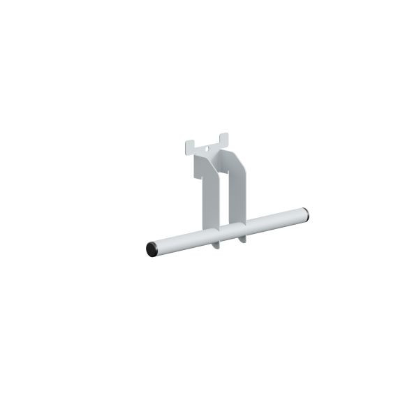 SOFAME Dubbele etikettendispenser met een breedte van 150 mm aan beide zijden, lichtgrijs RAL 7035, W010080301GC