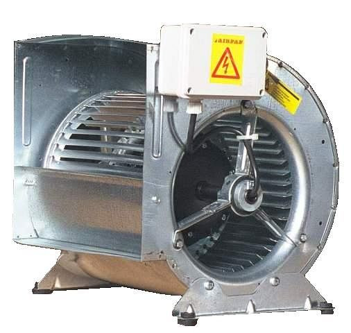 AIRFAN centrifugaalventilator, dubbelzijdige aanzuiging met gesloten motor IP55, 11 kg, 1~230 V: 0,147 kW 1400 tpm, AK7/7-4M