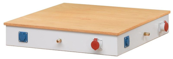 ANKE energietoren 850 mm; Vierkant Group werkbank; voor model 454 VG; 1 Schuko-aansluiting met deksel per zijde; 1Schnellkupplung; 1CEE met deksel, 900.072