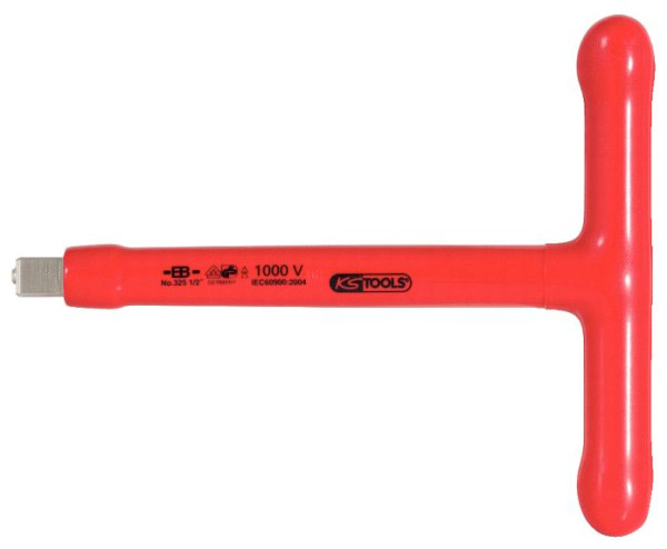 KS Tools 1/2" dopsleutel met T-greep met beschermende isolatie en schroefborging, 200 mm, 117.1205