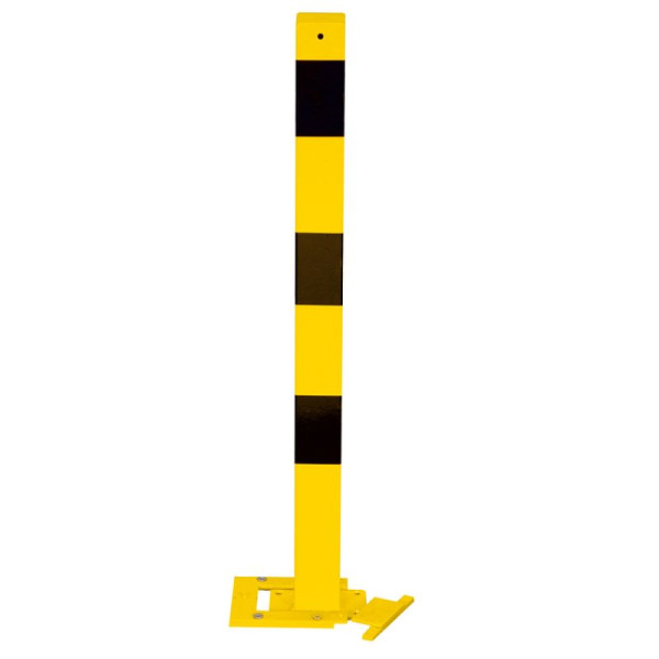 Stone HGS afzetpaal -Bollard- 70 x 70 mm, geel/zwart, 3 ogen (90°), 470apbg-3