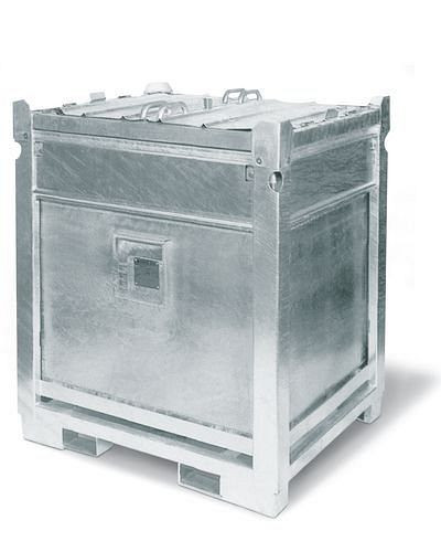 DENIOS mobiel dieseltankstation MDT 445 van staal, 24 V-pomp, 445 liter, liggend, 117-970