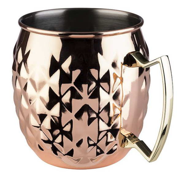 APS mok -MOSCOW MULE-, Ø 9,5 cm, hoogte: 10 cm, roestvrij staal, koperlook, inhoud: 0,5 liter, 93332