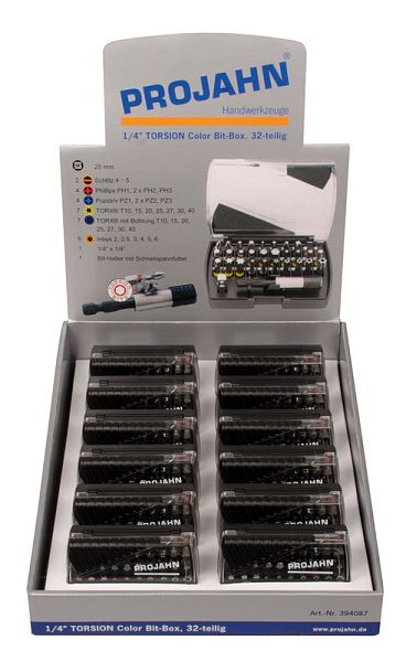 Projahn display 12xBit Box 32 stuks 394087, 39408712