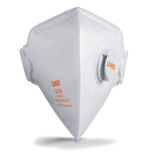 uvex silv-Air c 3210 opvouwbaar ademhalingsmasker, beschermingsniveau FFP 2, met ventiel, VE: 15 stuks, 210-232