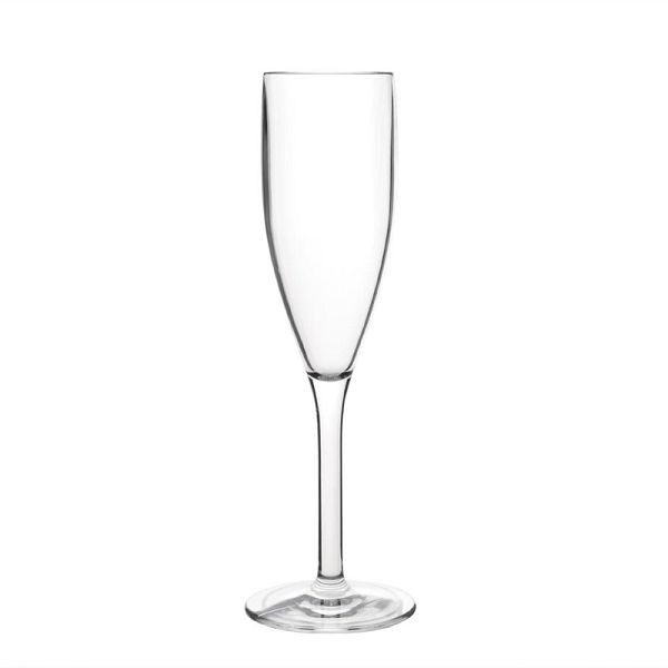 Olympia Kristallon polycarbonaat champagneglazen 21cl, pak van 12, DS133