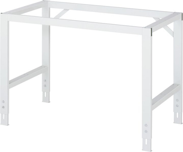 RAU verrijdbare werktafel Tom (4 LR), B1250xD1000xH910-1230mm, melamine blad 22mm, 06-625M10-12-4LF.12