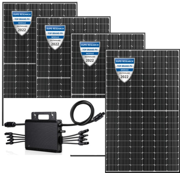 venturama set kleine krachtcentrale - 4 x PV module en 1 x omvormer 1500W, 2000041