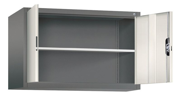 C+P bovenkast Acurado, H790xB1200xD500mm, kleur: vulkaangrijs / parelwit, verzonken handgreep, 9485-000 S10169