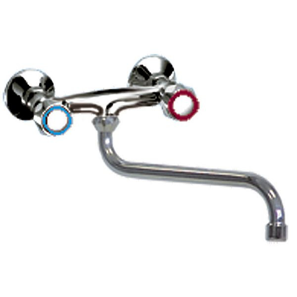 Gastro-Inox Duobloc laagwandig model 18mm (Ø) kraan 200mm, 402.205