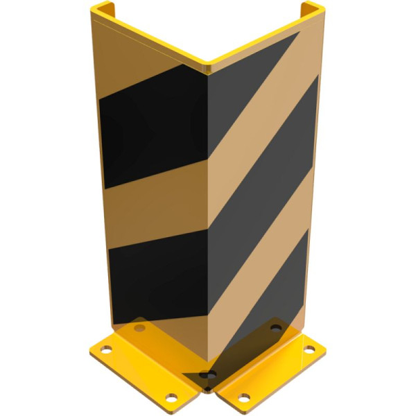Stone HGS aanrijbeveiliging -Solid- 90° hoek, 400 mm / 6 mm, versterkte randen / gelijmde strips, 477.90b