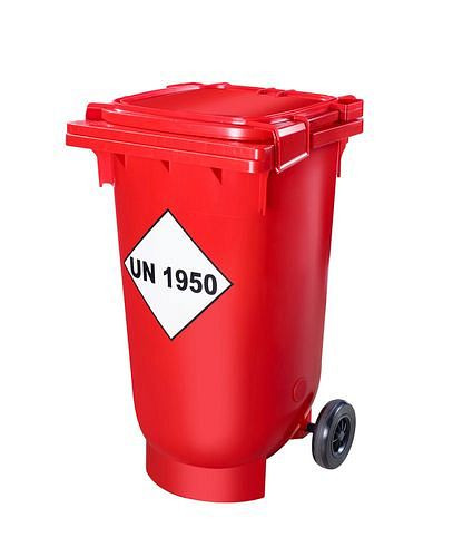 DENIOS transport- en verzamelbak voor lege spuitbussen, 200 liter, 271-768