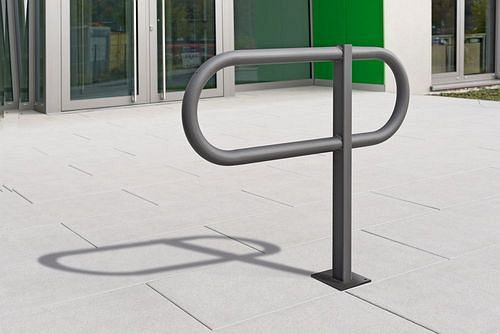 DENIOS leunbeugel thermisch verzinkt en gecoat, voor deuvels, hoogte 800 mm, 310956