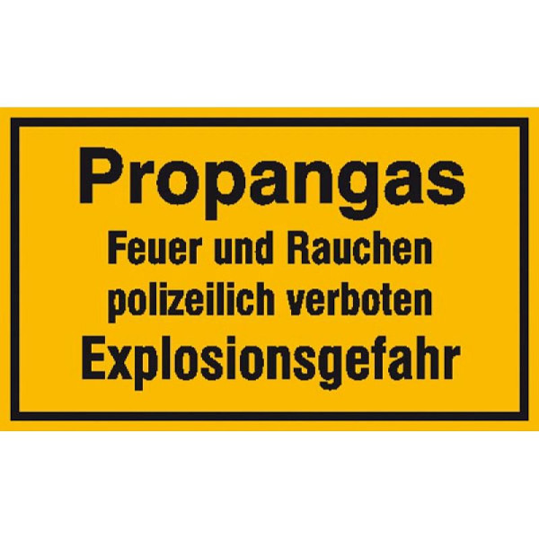 Stein HGS HGS informatiebord voor bedrijfsidentificatie, -propaangashaard en roken...-, 250x150mm, 11.5848